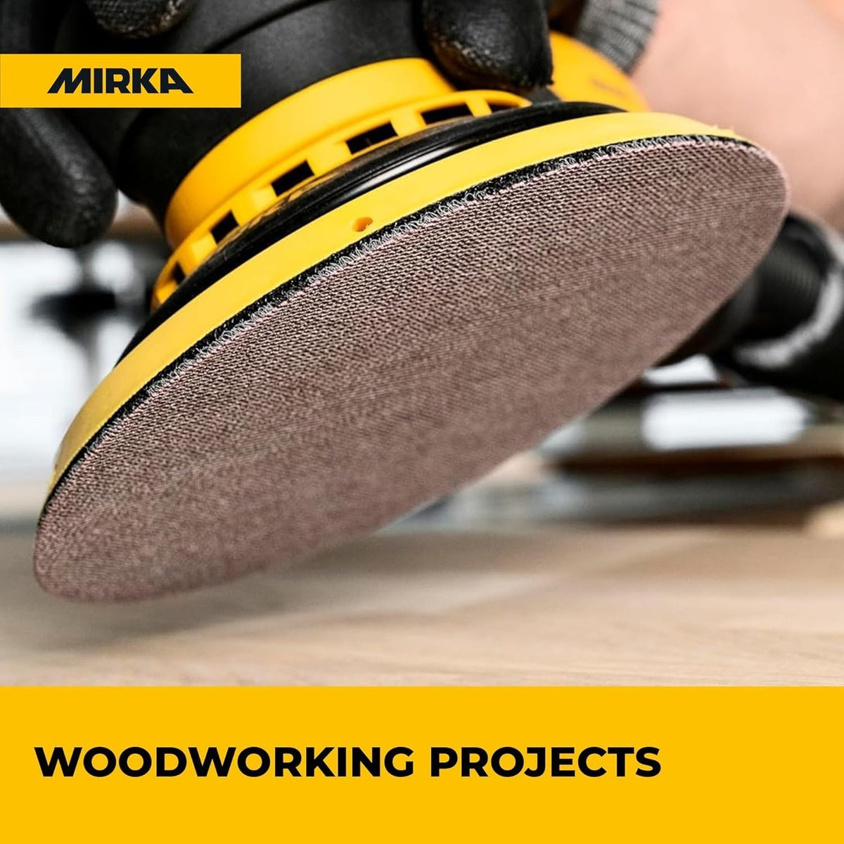 Mirka Abranet 6-in. 180 Grit Hook and Loop Mesh Sanding Discs, 50-Pack (9A-241-180)