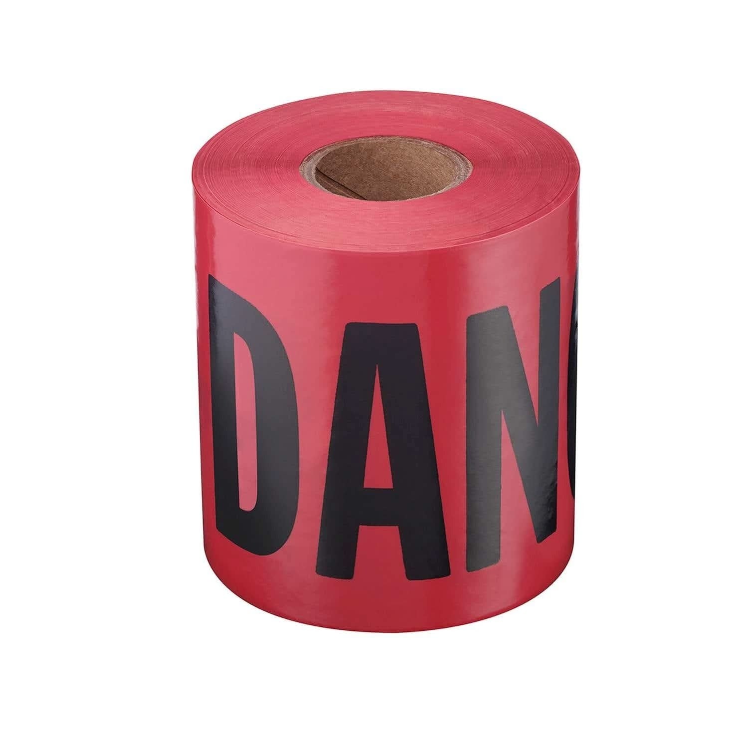 Empire 77-0204 200-Foot Red Barricade Tape - Danger/Peligro
