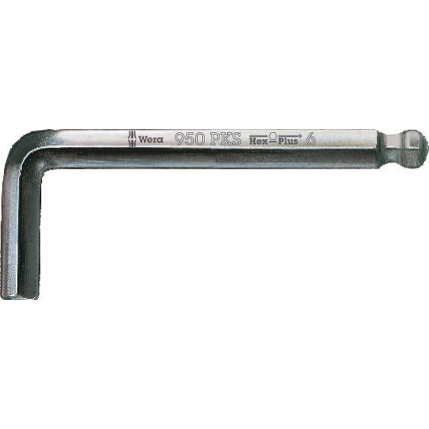 Wera 950 Pks L-Key, Metric, Chrome-Plated, 1.5x50-mm.