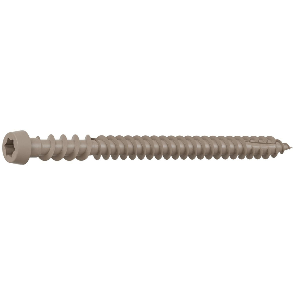 Simpson Strong-Tie DCU234GR01MB Deck-Drive DCU COMPOSITE Screw, #10 x 2-3/4-in. T20, Quik Guard, Gray 01, 1750-Pack