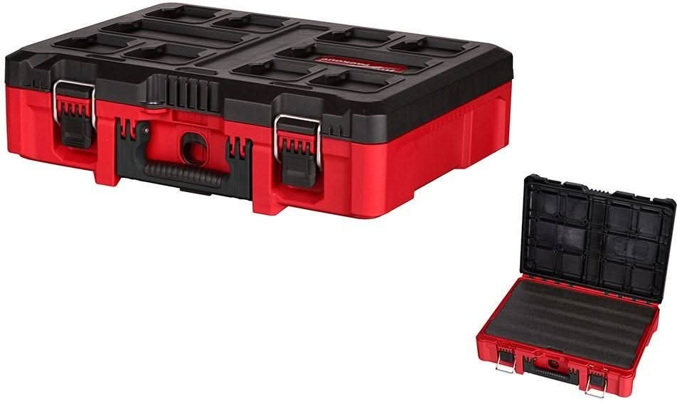 Milwaukee 3697-22 M18 FUEL Gen4 1/2-in. Hammer Drill and 1/4-in. Hex Impact Driver Combo Kit with PACKOUT Tool Case with Customizable Insert