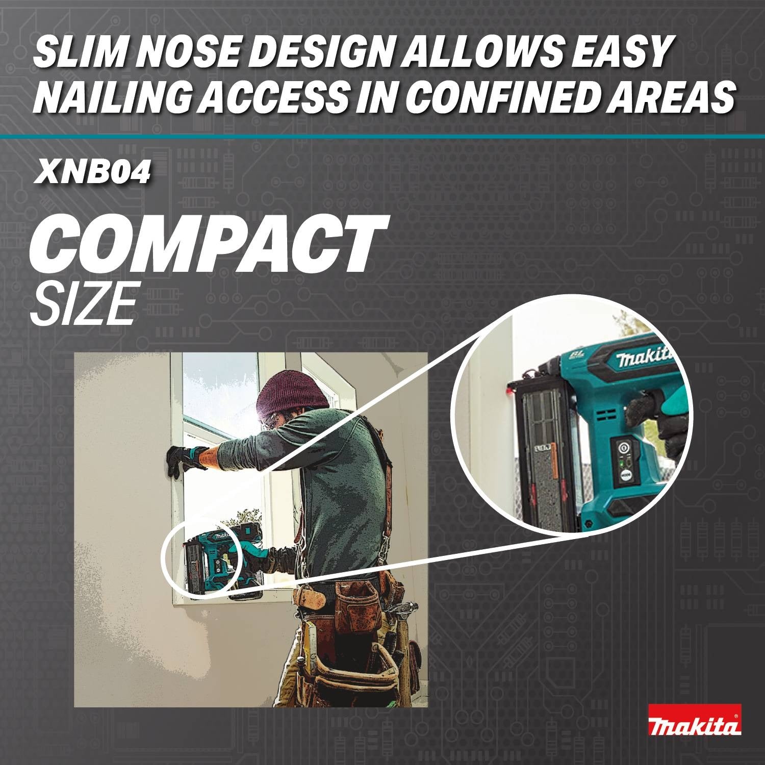 Makita XNB04Z 18V LXT Brushless Cordless 2-in. 18-Gauge Brad Nailer w/ (2) 4.0Ah Battery Starter Kit