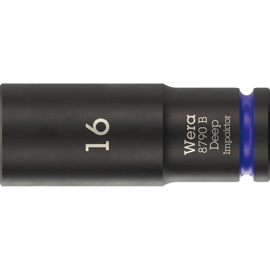 Wera 8790 B Impaktor Deep Socket With 3/8-in. Drive, 16x63-mm.