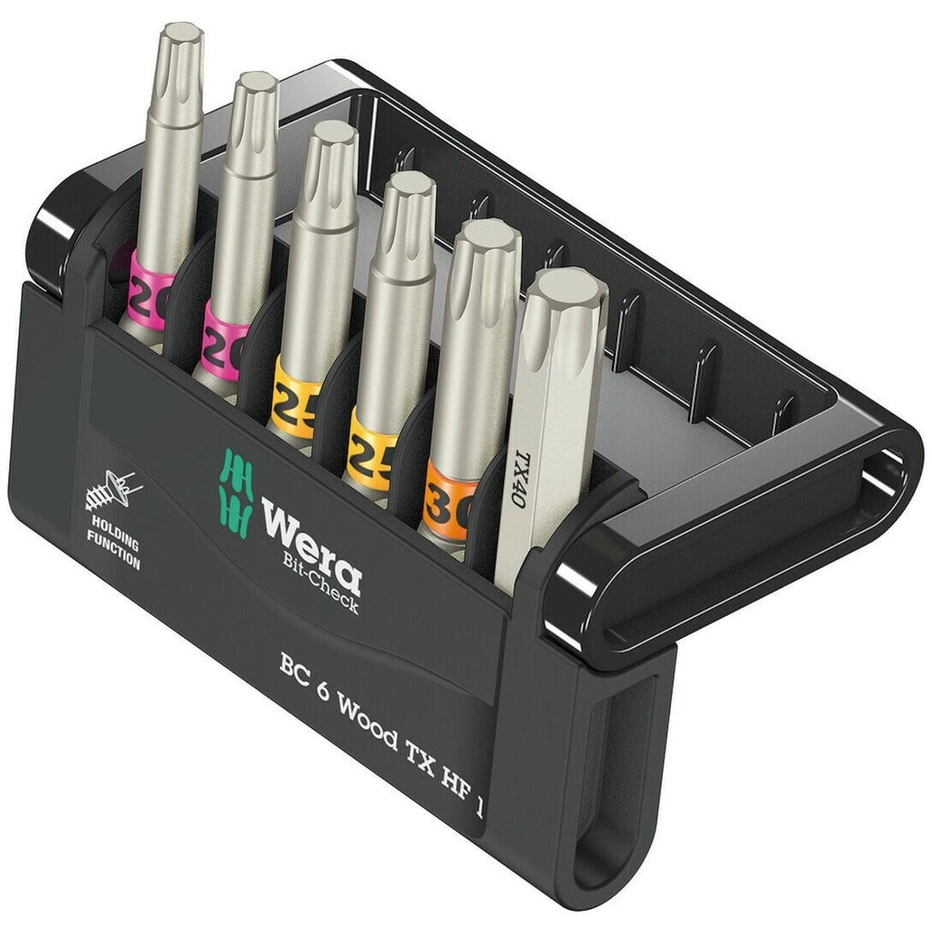 Wera Bit-Check 6 Wood Torx Hf 1, 6-Pieces