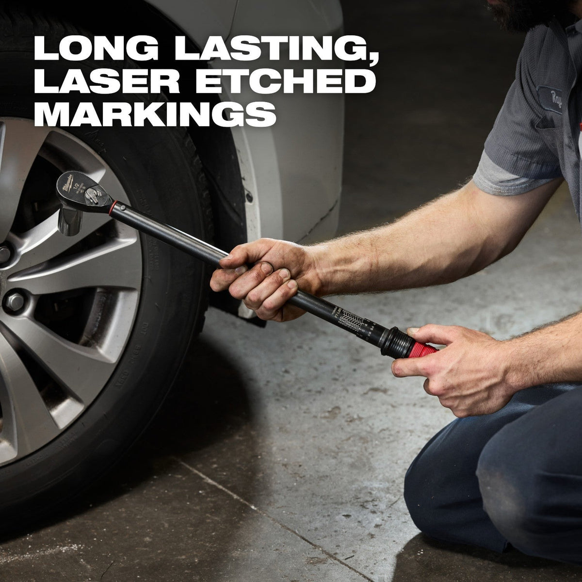 Milwaukee 48-22-9203 1/2-in. Drive Click Torque Wrench, 50-250 ft·lb