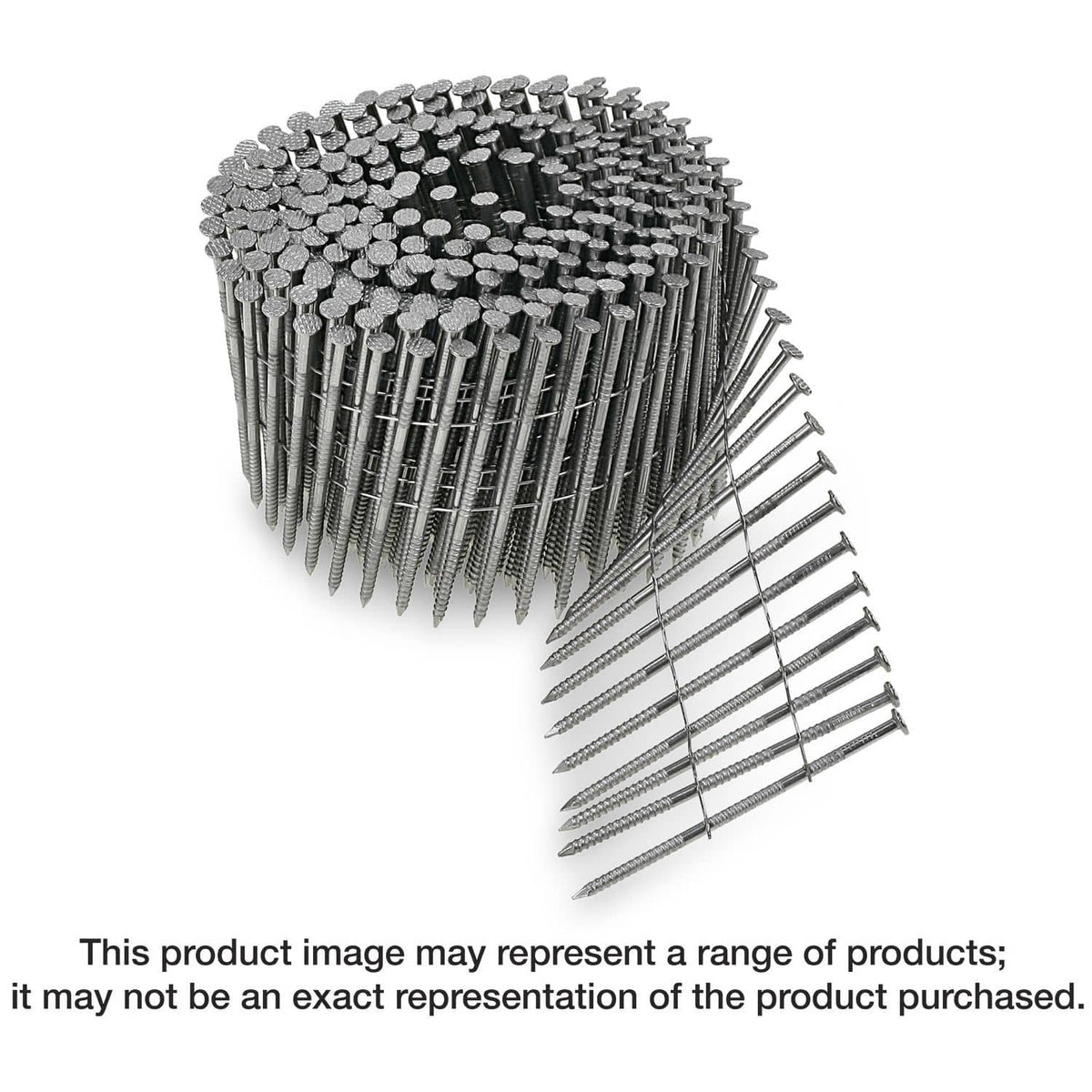 Simpson Strong-Tie T13A125SNJ 15° Wire Coil, Full Round Head, Ring-Shank Siding Nail, 1-1/4-in. Type 316, 1800-Pack