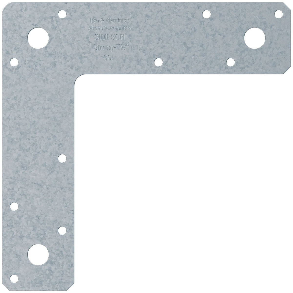 Simpson Strong-Tie 66L 6-in. x 6-in. 14-Gauge Galvanized L Strap