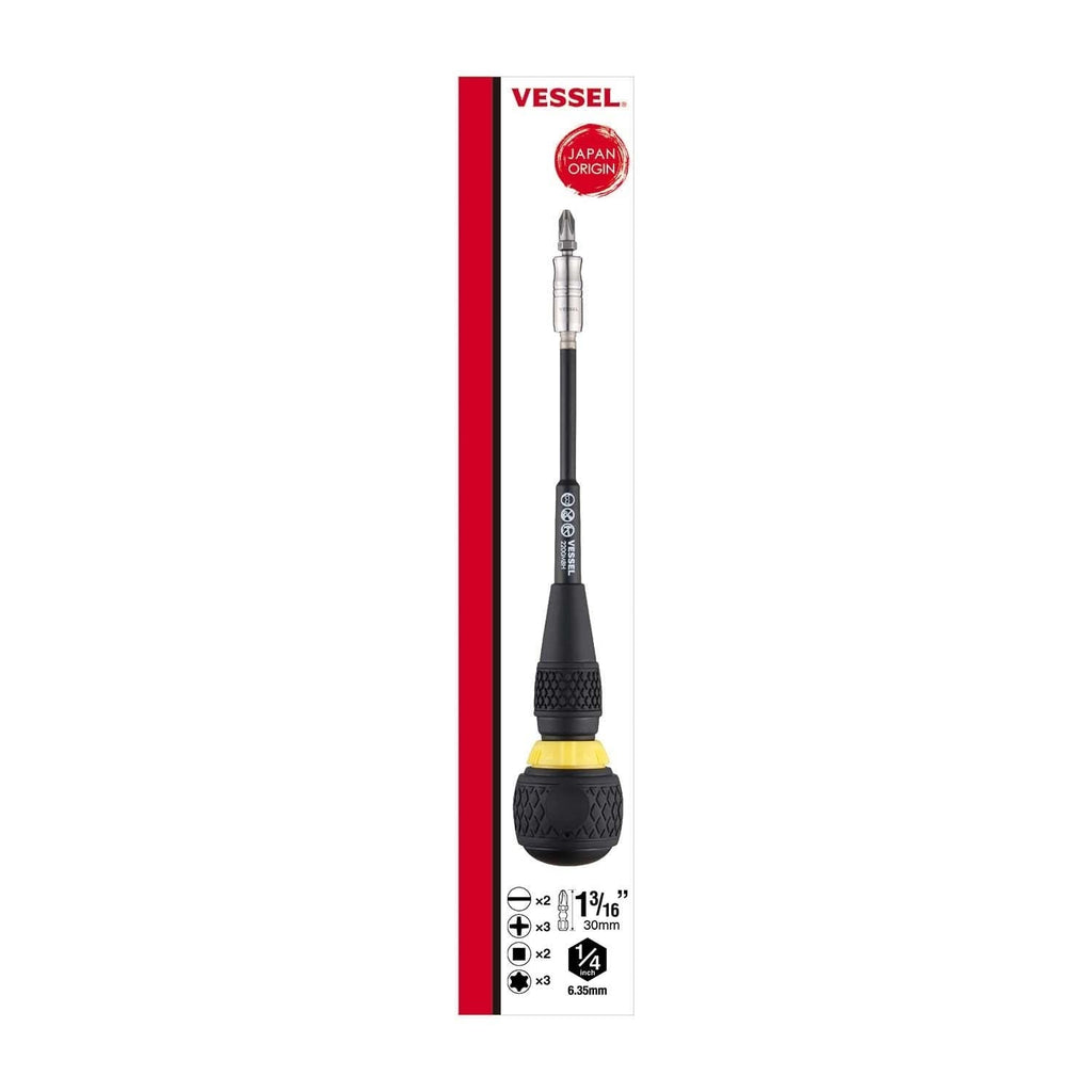 Vessel 2200MBH120K01 BALL GRIPTM Interchangeable Ratchet Screwdriver