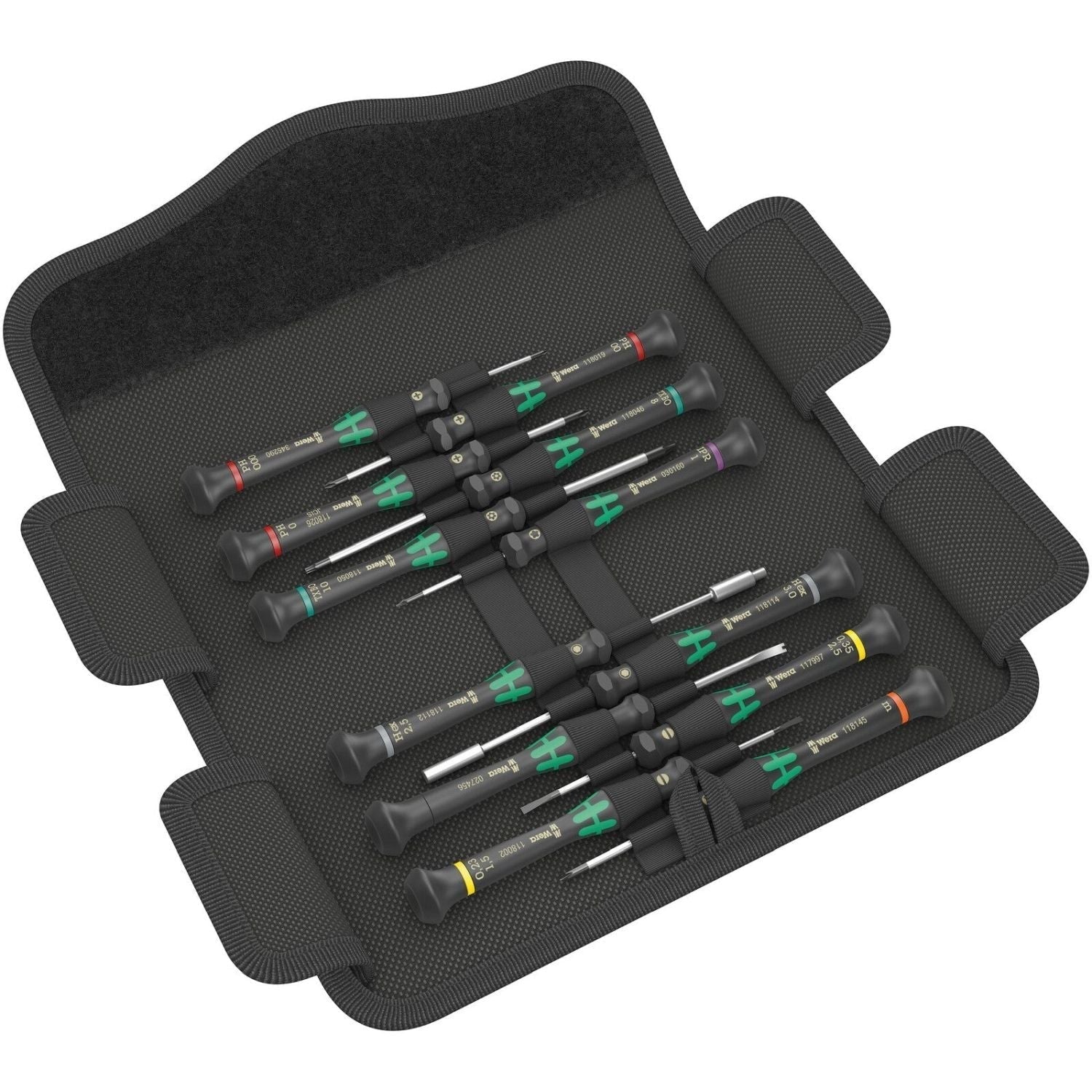 Wera Kraftform Micro 12 Electronics 1 Screwdriver Set For Electronic Applications, 12-Pieces