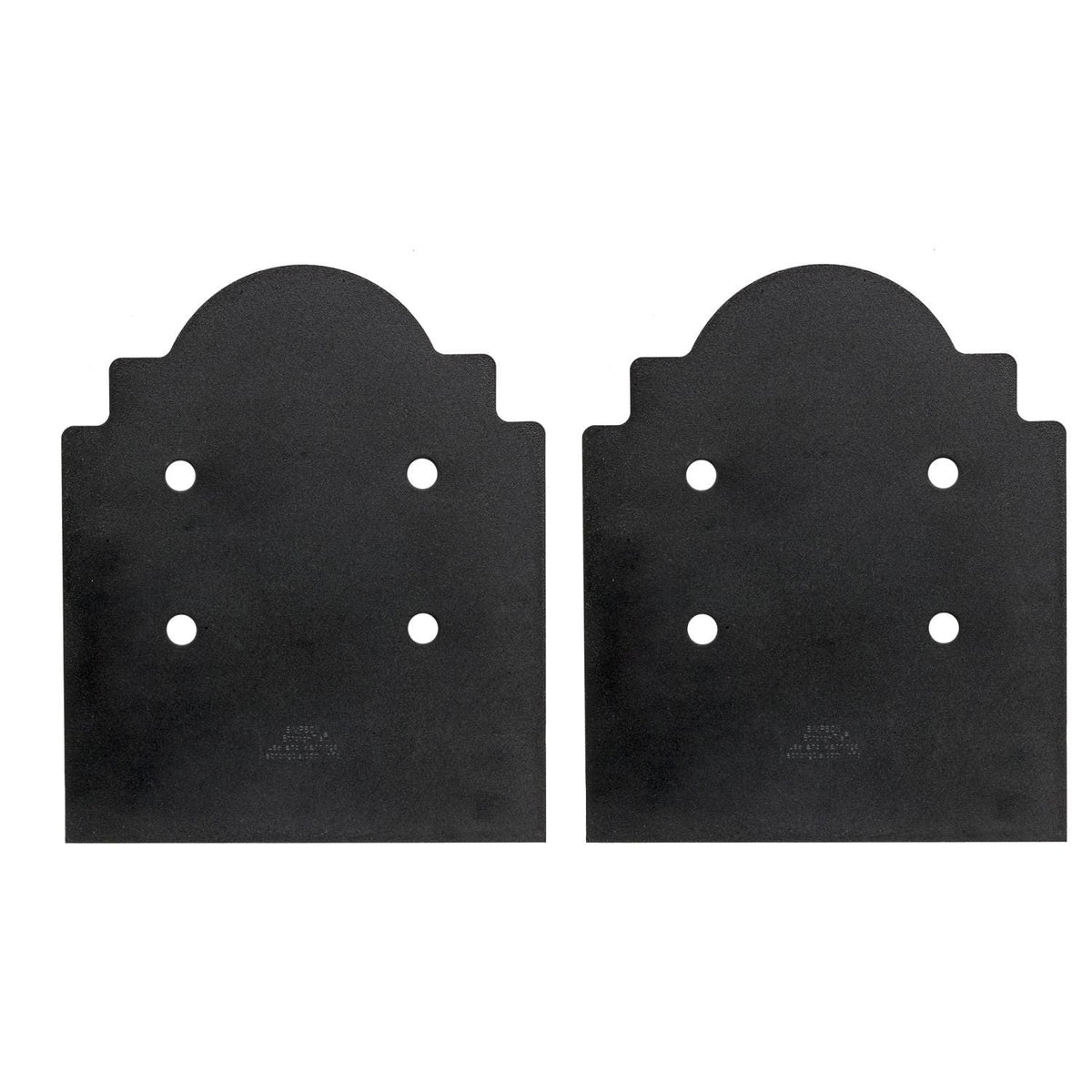 Simpson Strong-Tie APB1010DSP Outdoor Accents Mission Collection ZMAX, Black Post Base Side Plate for 10x, 2-Pack