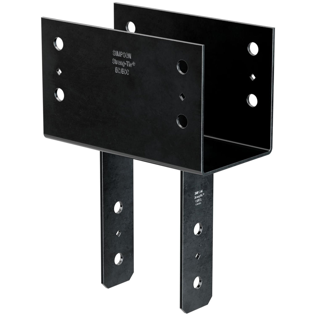 Simpson Strong-Tie CC66PC CCPC Black Powder-Coated Column Cap for 6x Beam, 6x Post