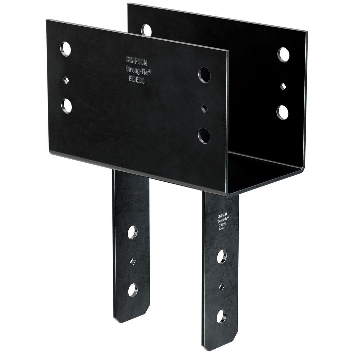 Simpson Strong-Tie CC66PC CCPC Black Powder-Coated Column Cap for 6x Beam, 6x Post