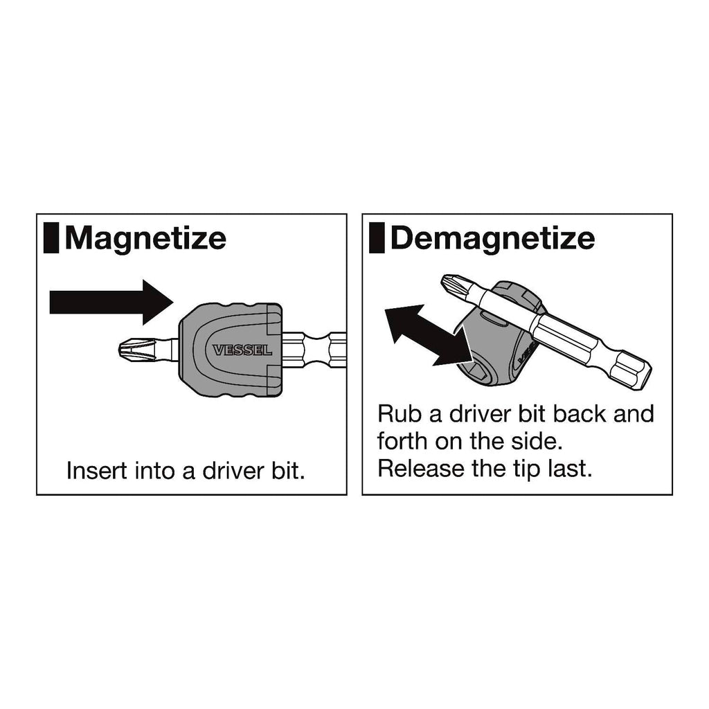 Vessel MGEP2 MAG ENHANCER Magnetic Screw Holder