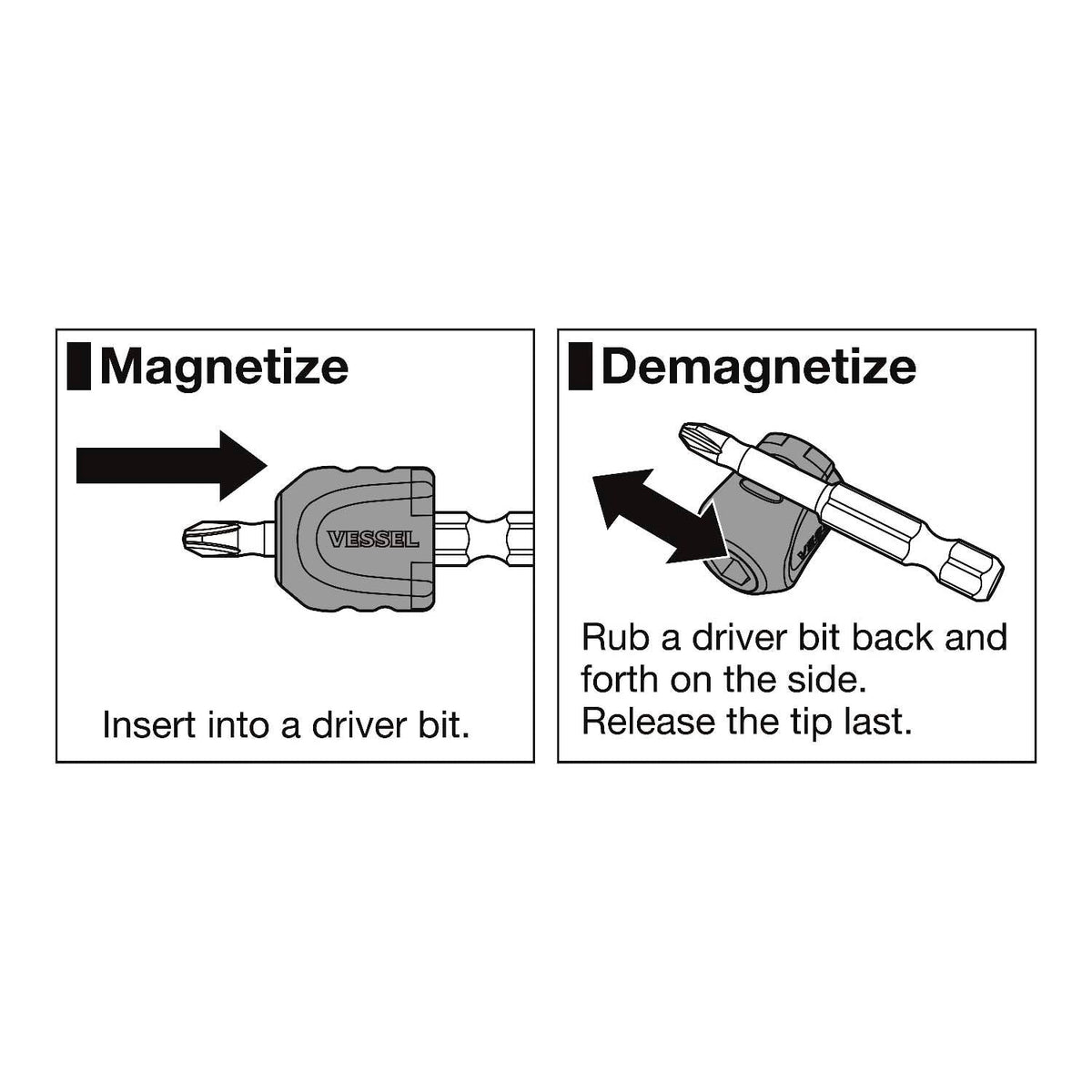 Vessel MGEP2 MAG ENHANCER Magnetic Screw Holder