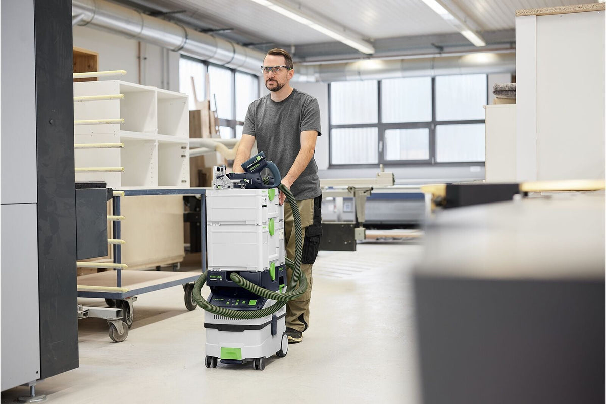 Festool Cordless 18V Domino Joiner DFC 500 E w/ 1066-Piece Tenon Assortment, Tool Only