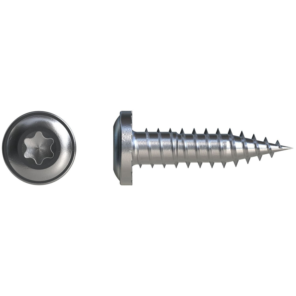 Simpson Strong-Tie FPH34B1018-5K FPH Flat Pan-Head Screw, #10 x 3/4-in. T20, Clear Zinc, 5000-Pack