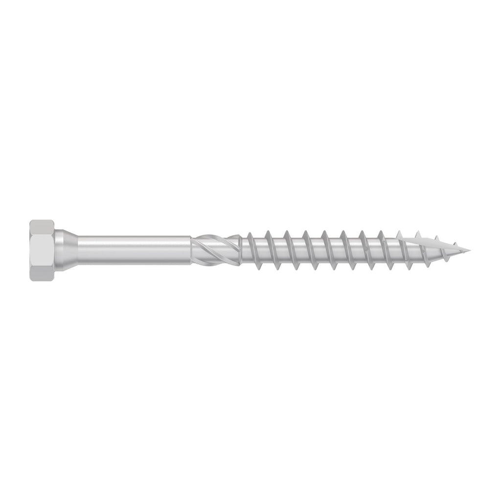 Simpson Strong-Tie Strong-Drive SDHR COMBO-HEAD Screw, 0.315-in. x 4-in., Blue Zinc, 100-Pack (SDHR31400)