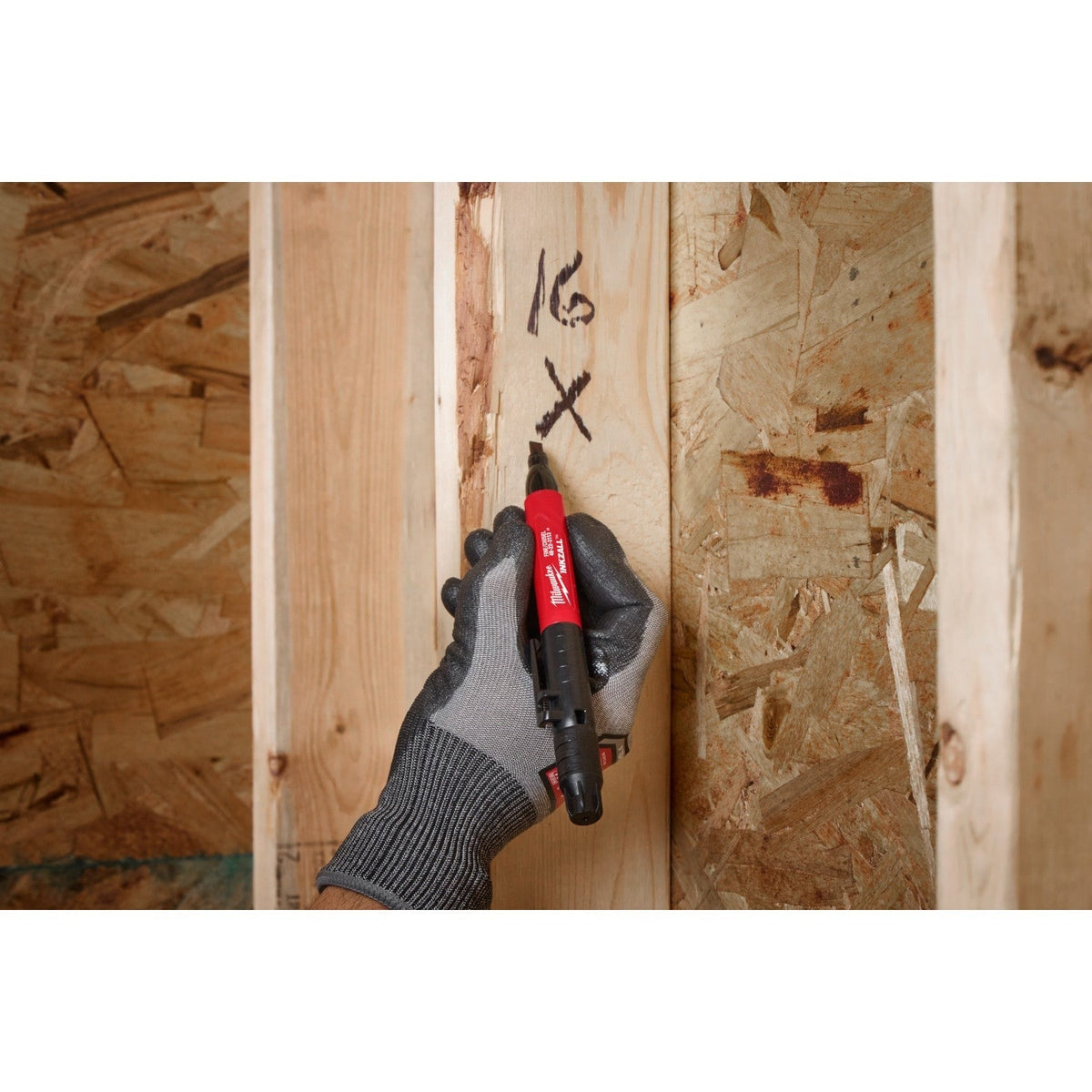 Milwaukee 48-22-3113 INKZALL Double-Sided Black Fine Point & Chisel Tip Jobsite Marker