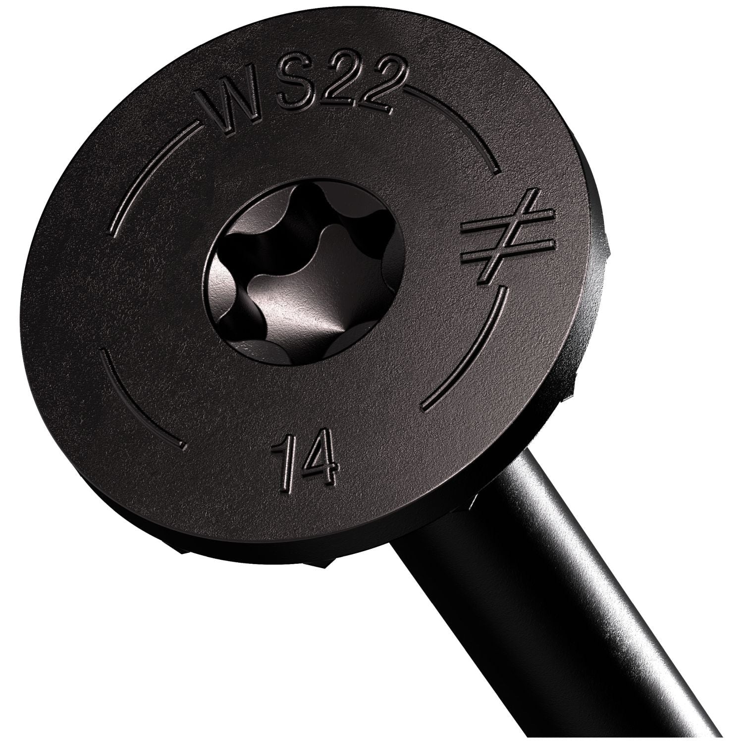 Simpson Strong-Tie SDWS221400DBBR50 Strong-Drive SDWS TIMBER Screw (Exterior Grade), 0.220-in. x 14-in. T40, Black, 50-Pack