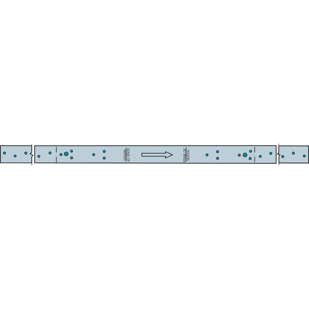 Simpson Strong-Tie RPS28Z RPS 28-5/16-in. 16-Gauge ZMAX Galvanized Retrofit Strap Tie