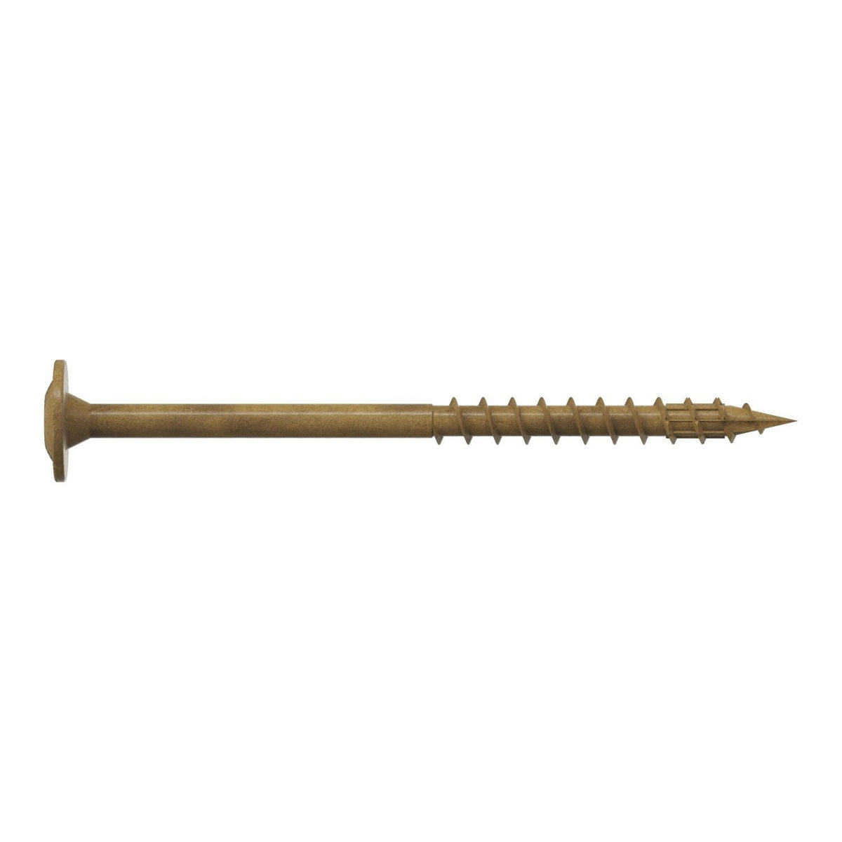 Simpson Strong-Tie CBT08212R60 Wafer-Head Construction Screw, #8 x 2-1/2-in. T20, Quik Guard, Tan, 60-Pack
