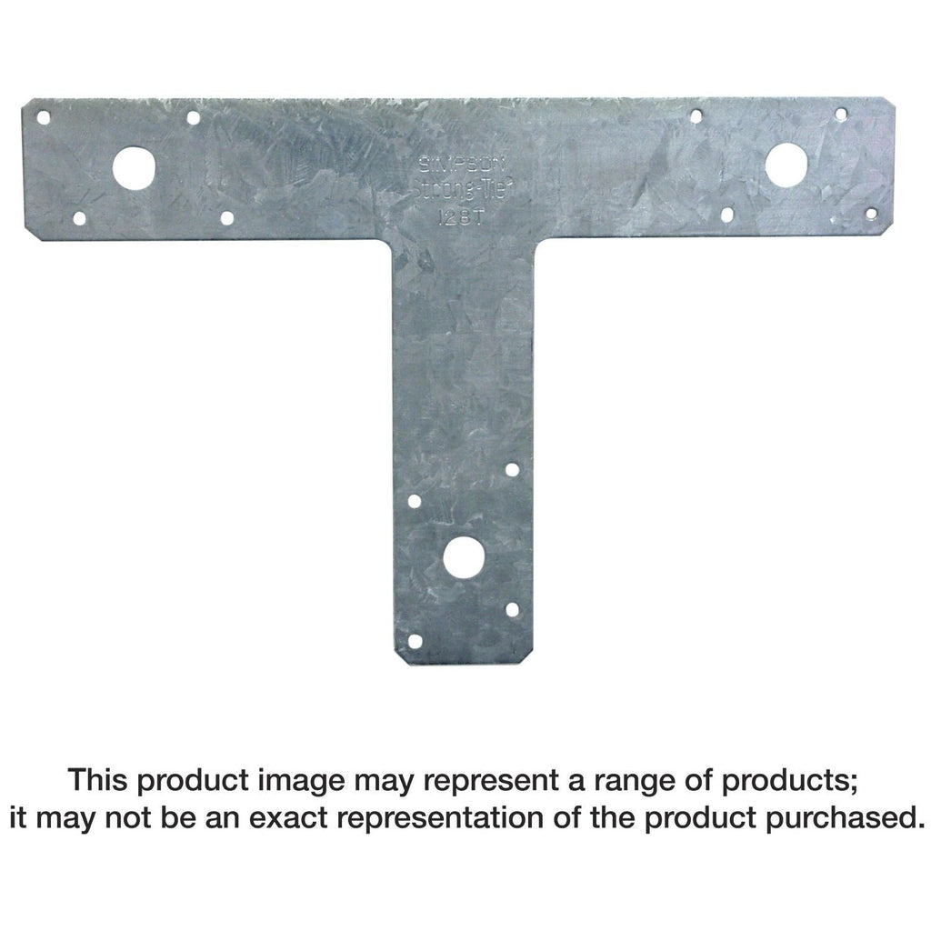Simpson Strong-Tie 128T 12-in. x 8-in. 14-Gauge Galvanized T Strap