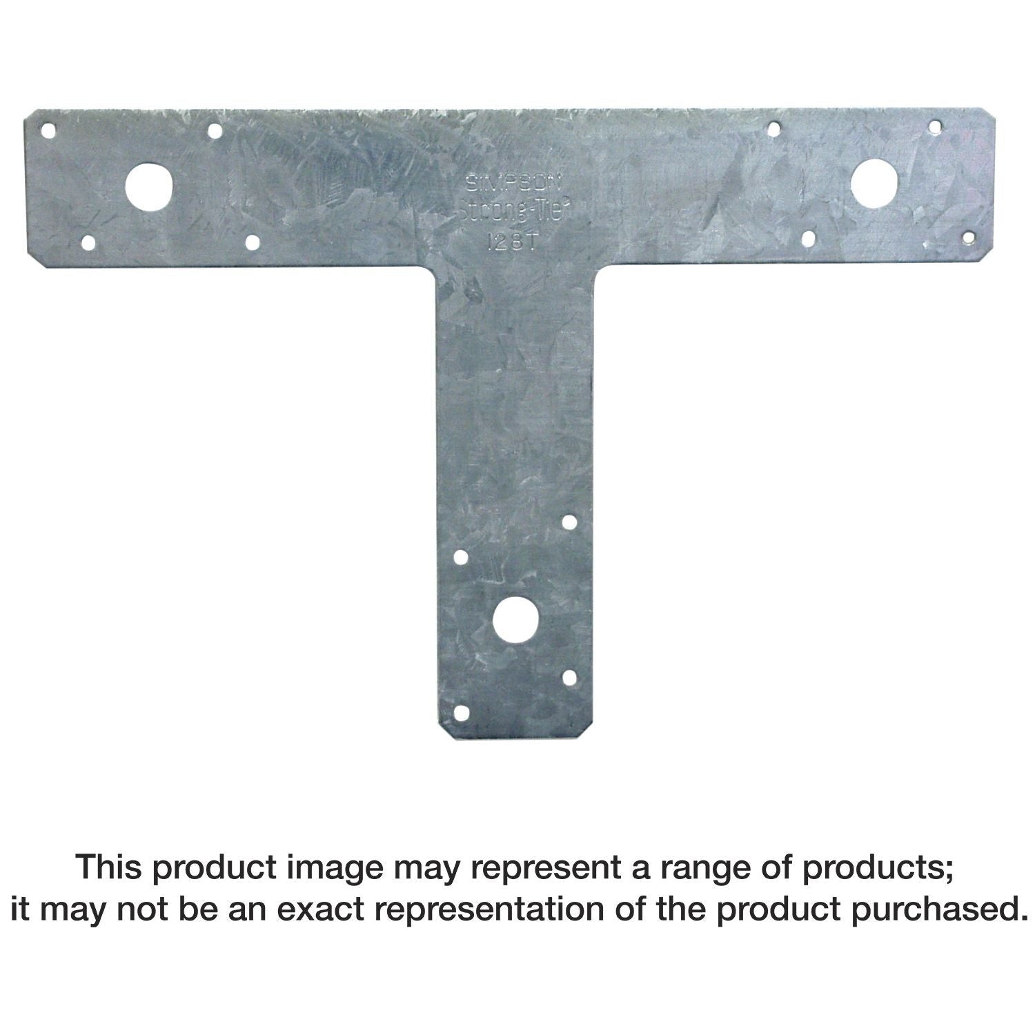Simpson Strong-Tie 128T 12-in. x 8-in. 14-Gauge Galvanized T Strap