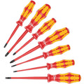 Wera 160 Iss/7 Screwdriver Set Kraftform Plus Series 100. With Reduced Blade Diameters And Smaller Handle Diameters, 7-Pieces