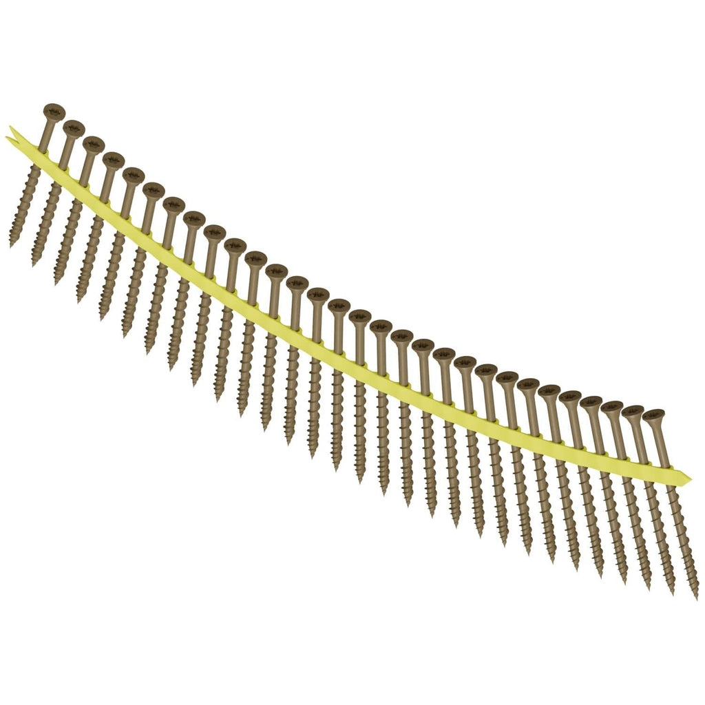 Simpson Strong-Tie WSVF3S Strong-Drive WSVF SUBFLOOR Screw (Collated), #9 x 3-in. T25, Gray, 1000-Pack