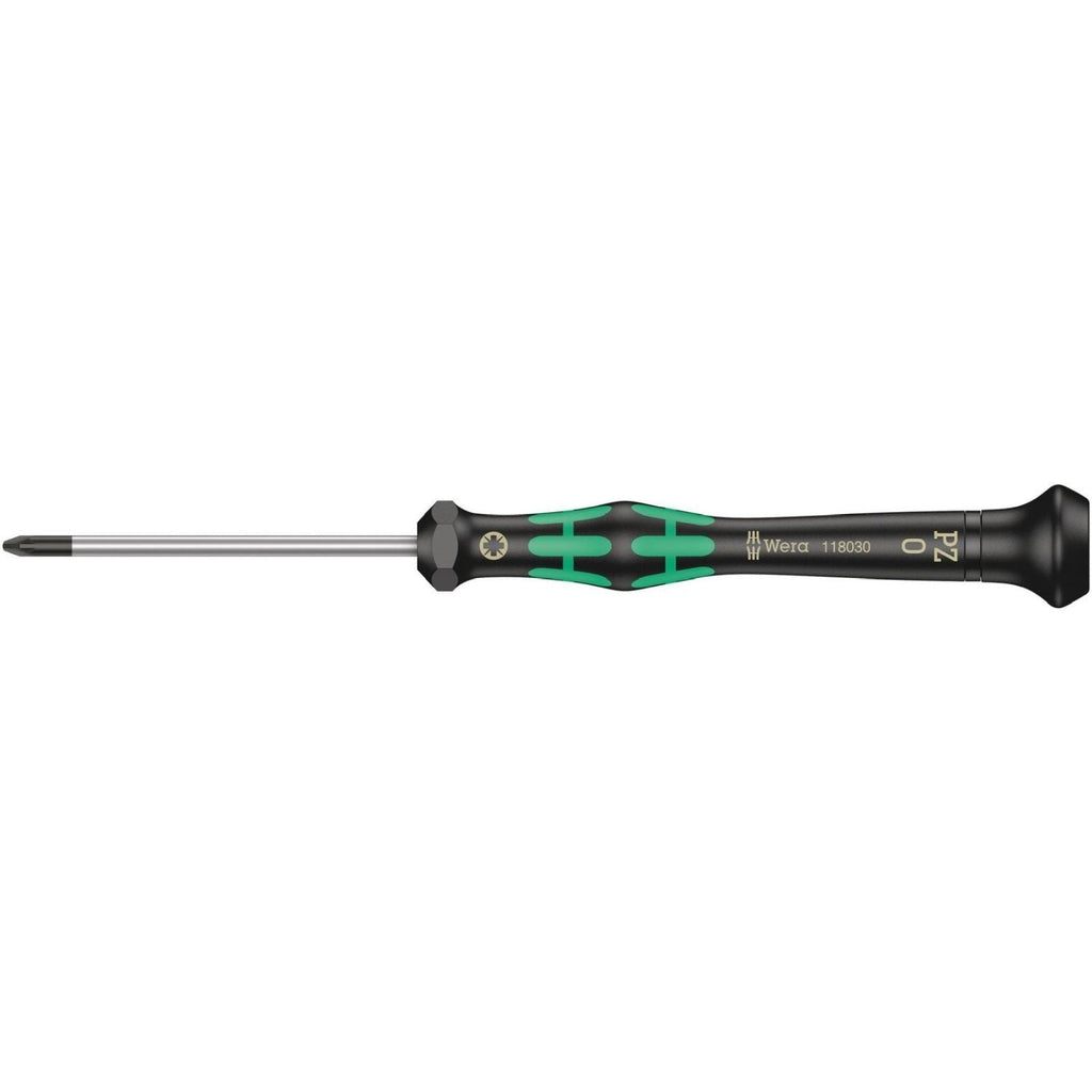 Wera 2055 Pz Screwdriver For Pozidriv Screws For Electronic Applications, Pz 0x60-mm.