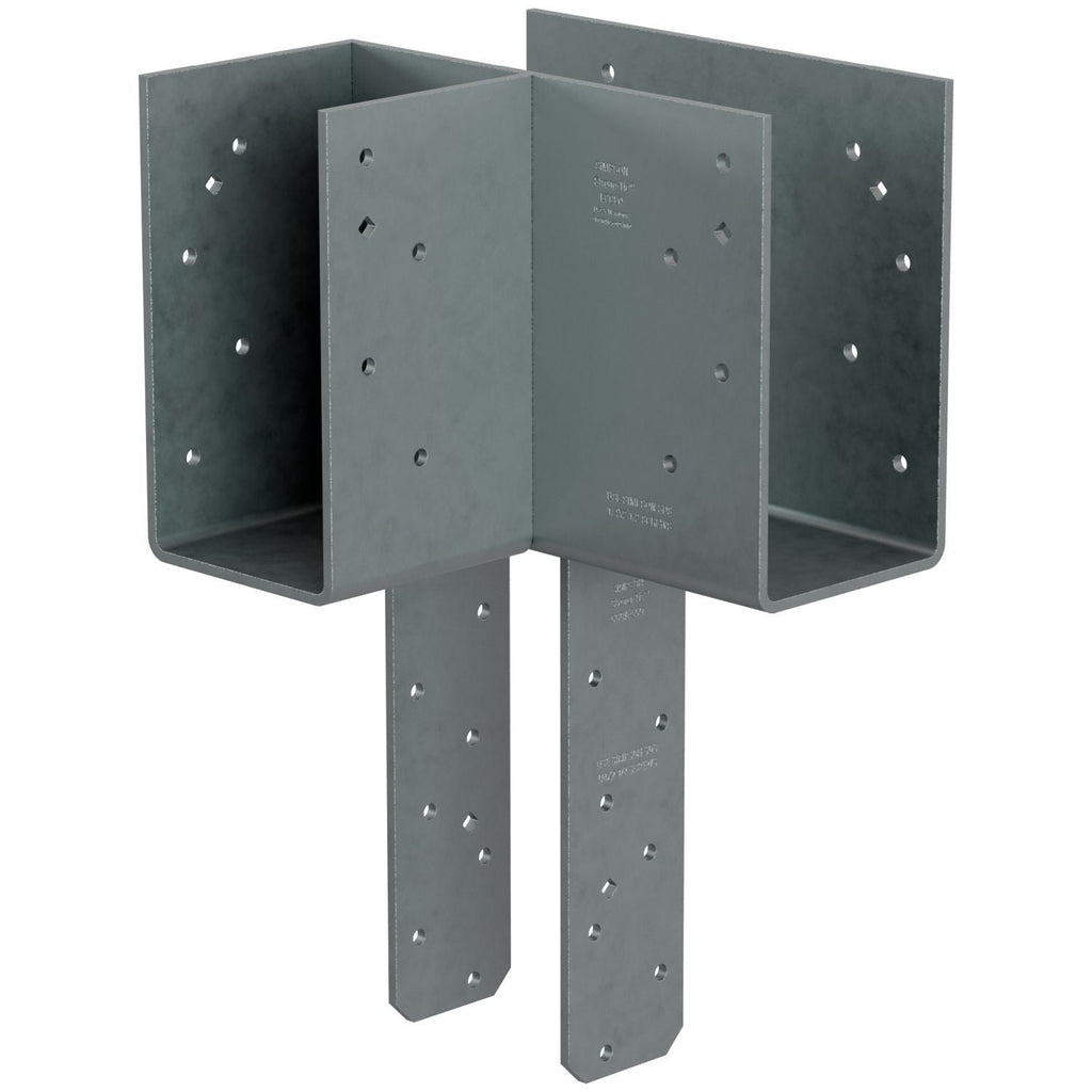Simpson Strong-Tie ECCLLQ444SDS ECCLLQ L-Shape End Column Cap for 4x Beams, 4x Post w/ SDS Screws, Skewed Left