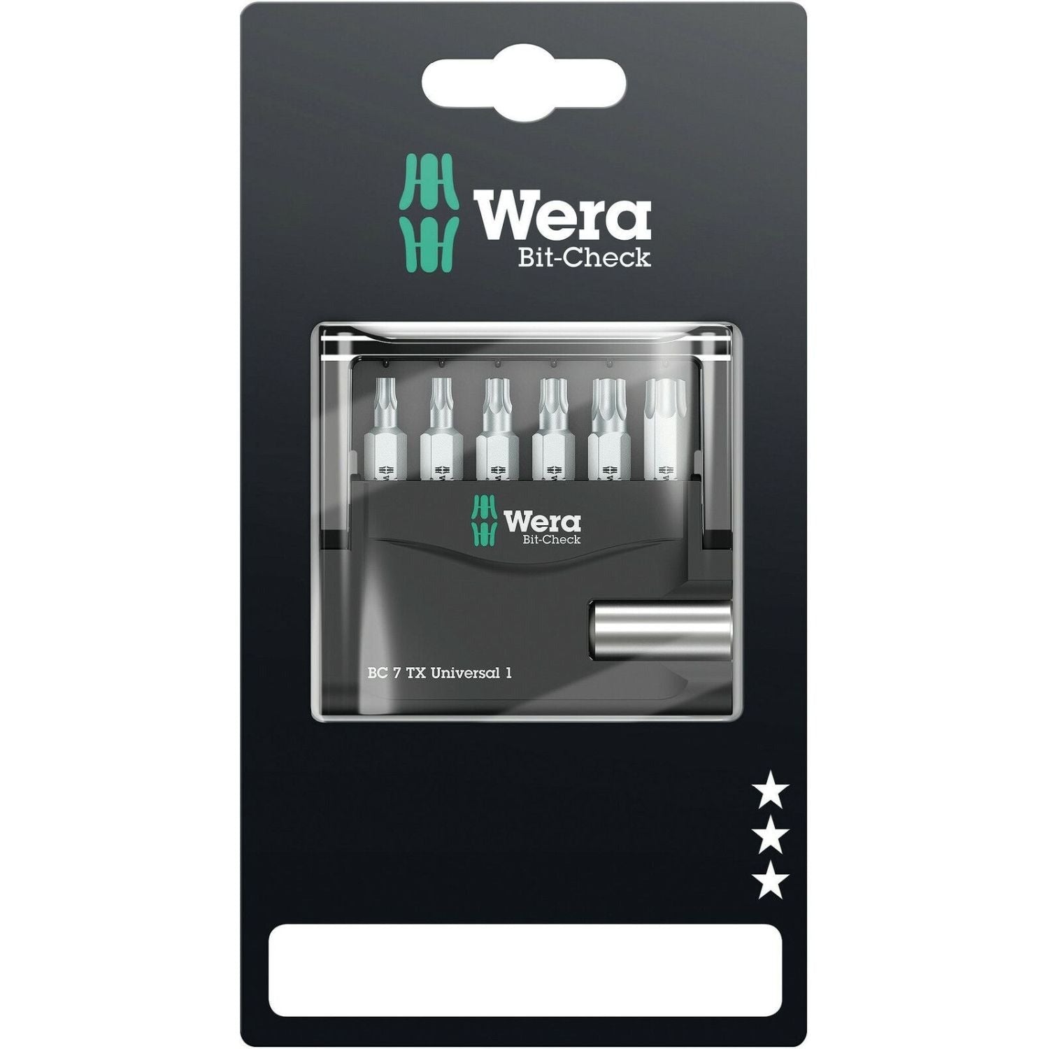 Wera Bit-Check 7 Torx Universal 1 SB, 7-Pieces