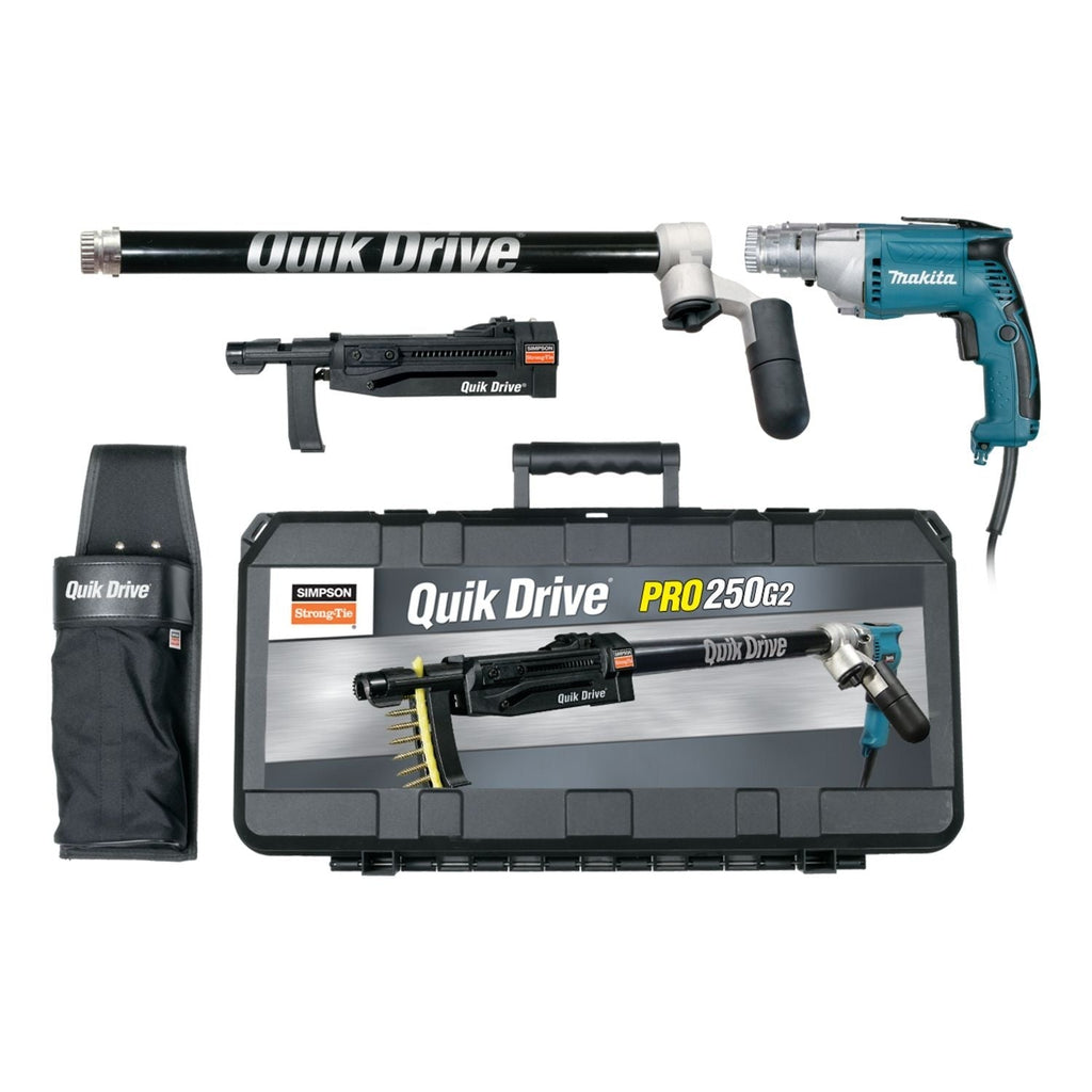 Simpson Strong-Tie PRO250G2M35K Quik Drive PRO250 Subfloor System w/ Makita 3500 RPM Screwdriver Motor