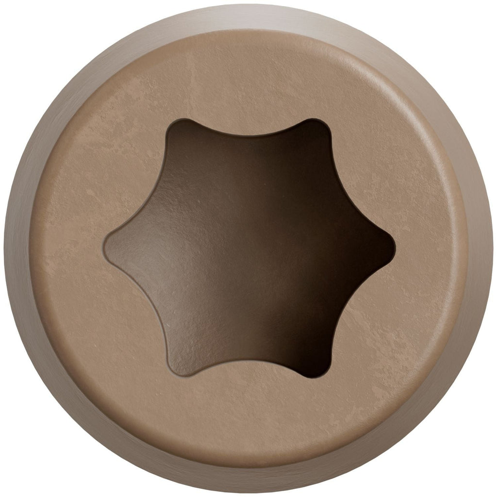Simpson Strong-Tie Deck-Drive DCU COMPOSITE Screw, Collated), #10 x 2-3/4-in. Quik Guard Tan, 1000-Pack (DCU234STN)