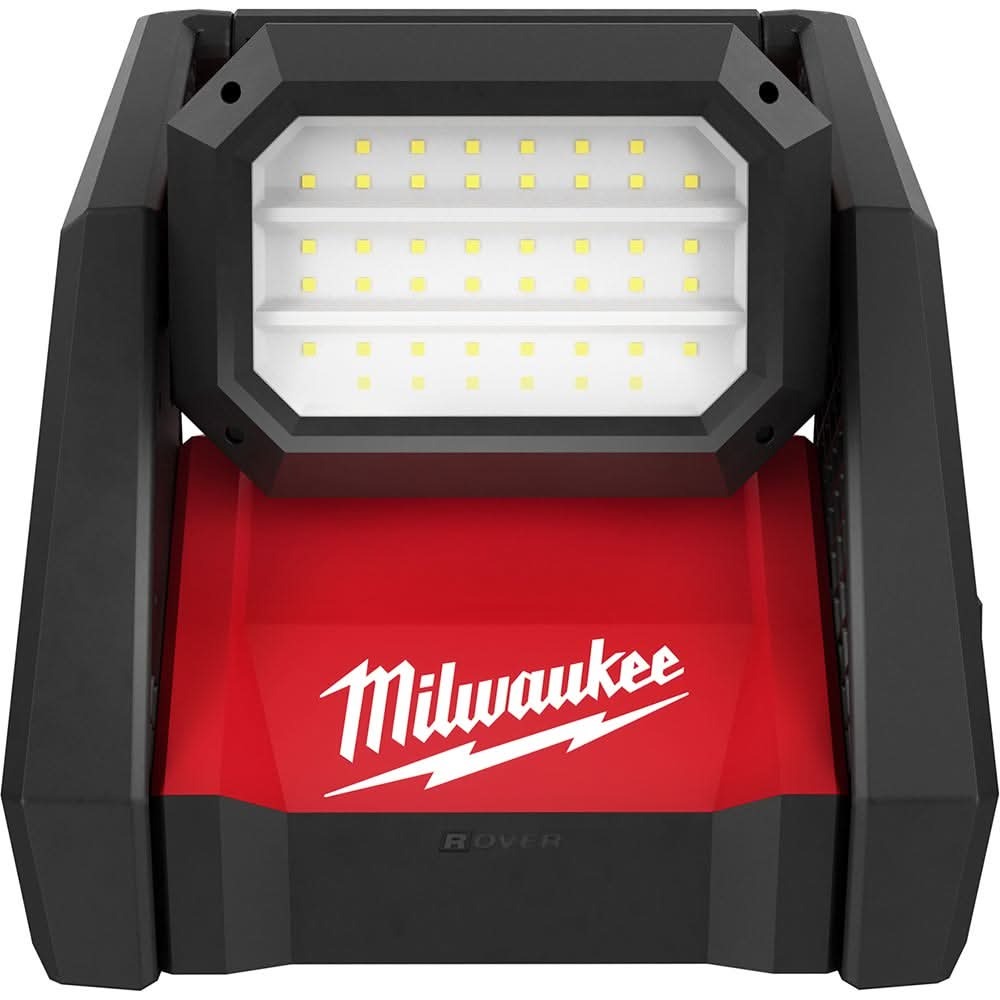 Milwaukee M18 ROVER Flood Light & Low Profile USB Headlamp Set with M18 Bluetooth Jobsite Radio