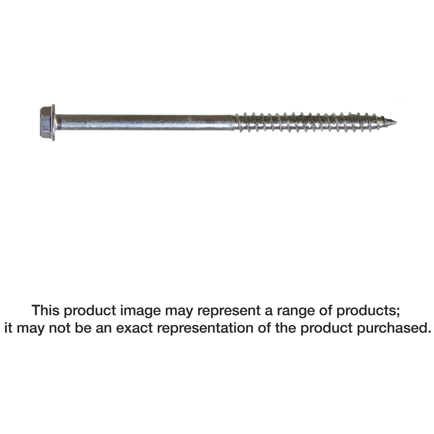 Simpson Strong-Tie SDWH27500SS-R50 Strong-Drive SDWH TIMBER-HEX SS Screw, 0.275-in. x 5-in. 1/2 Hex, Type 316, 50-Pack