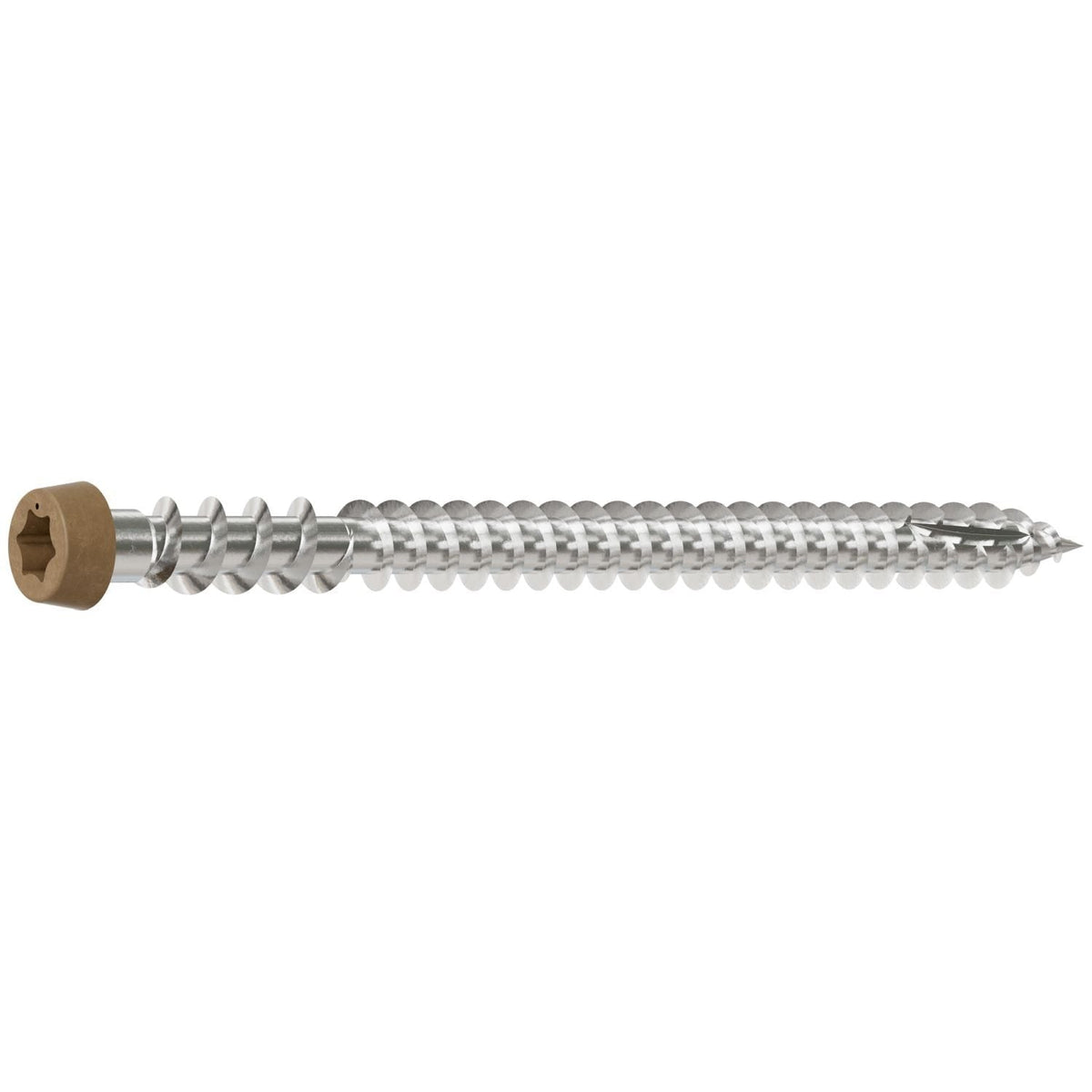Simpson Strong-Tie DCU234MB316TN05 Deck-Drive DCU COMPOSITE Screw, #10 x 2-3/4-in. T20, Type 316, Tan 05, 1750-Pack