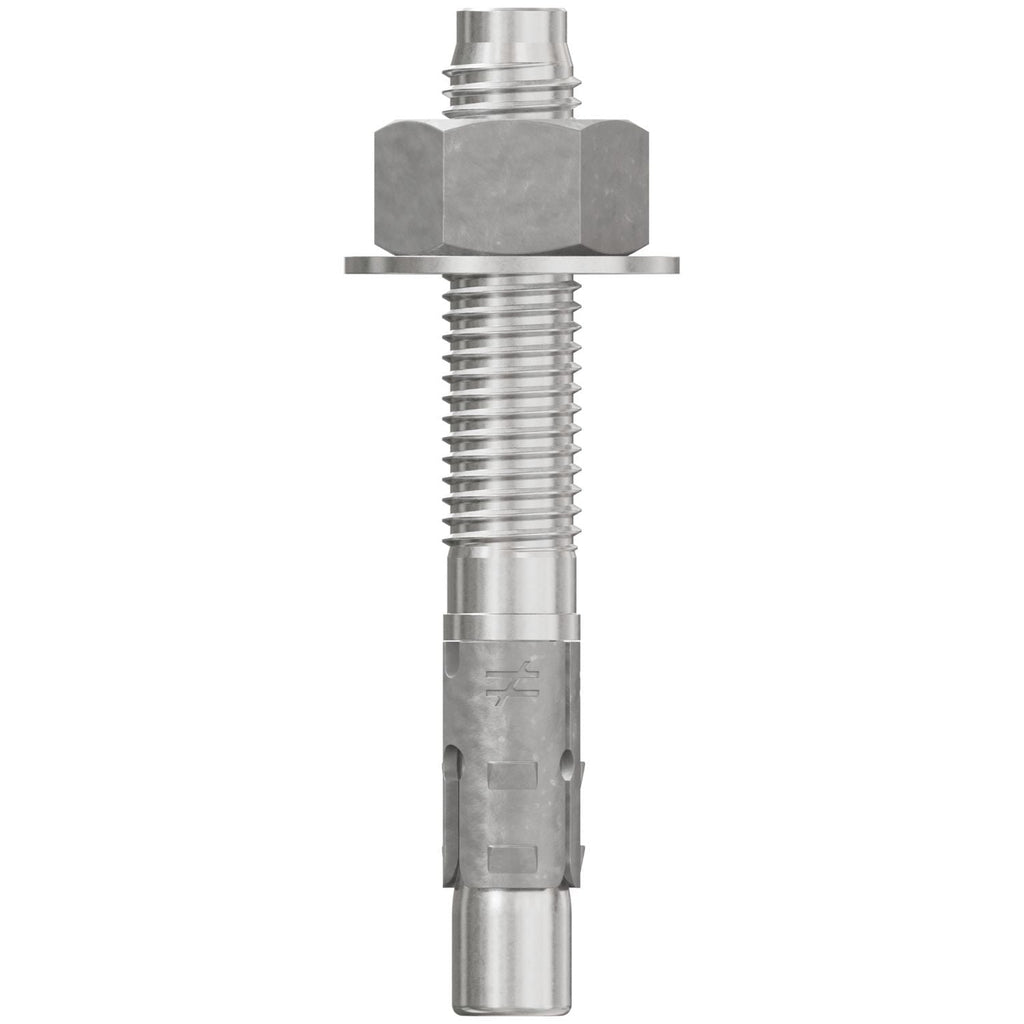 Simpson Strong-Tie STB2-62412S6F20 Strong-Bolt 2, 5/8-in. x 4-1/2-in. Type 316 Stainless-Steel Wedge Anchor, Fully Assembled, 20-Pack