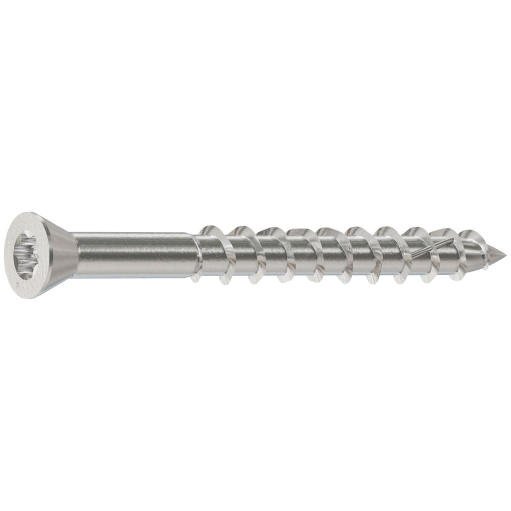 Simpson Strong-Tie T07162WP5 Deck-Drive DWP WOOD SS Screw, #7 x 1-5/8-in. T15, Trim Head, Type 316, 5-lb.