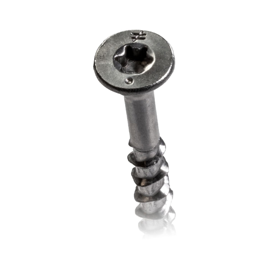 Simpson Strong-Tie T08162WP-RP340 Deck-Drive DWP WOOD SS Screw, #8 x 1-5/8-in. T20, Flat Head, Type 316, 340-Pack