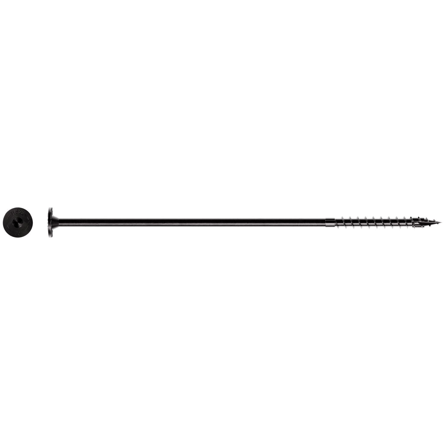 Simpson Strong-Tie SDWS221000DBB Strong-Drive SDWS TIMBER Screw (Exterior Grade), 0.220-in. x 10-in. T40, Black, 250-Pack
