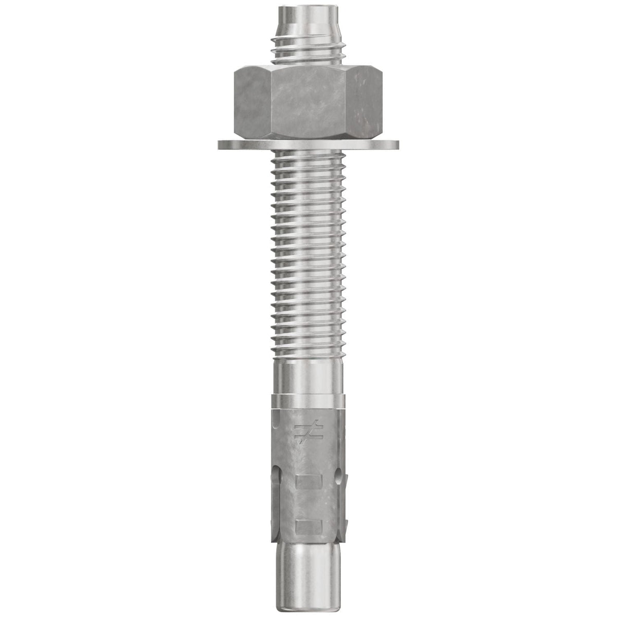 Simpson Strong-Tie STB2-62500S6F20 Strong-Bolt 2, 5/8-in. x 5-in. Type 316 Stainless-Steel Wedge Anchor, Fully Assembled, 20-Pack