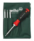 Wiha 28194 Drive-Loc VI Slot/Ph/Sq in Pouch 5 Piece Set