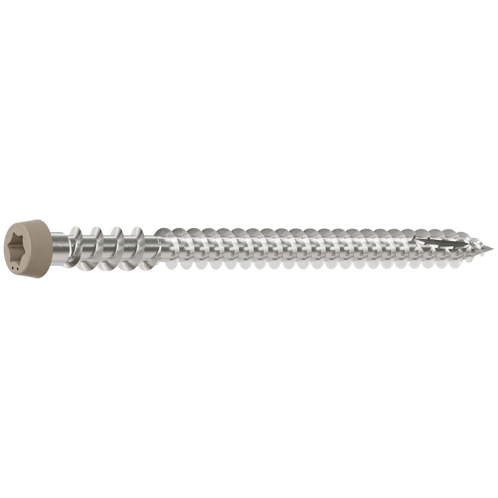 Simpson Strong-Tie DCU234P305GR05 Deck-Drive DCU COMPOSITE Screw, #10 x 2-3/4-in. T20, Type 305, Gray 05, 350-Pack
