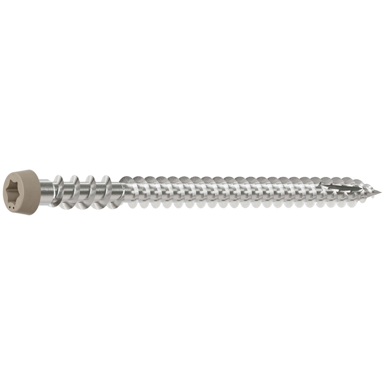Simpson Strong-Tie DCU234P305GR05 Deck-Drive DCU COMPOSITE Screw, #10 x 2-3/4-in. T20, Type 305, Gray 05, 350-Pack