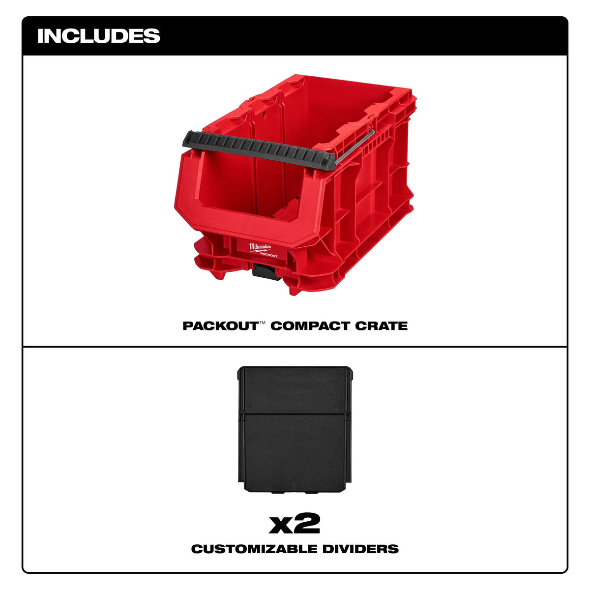 Milwaukee 48-22-8437 PACKOUT Compact Crate