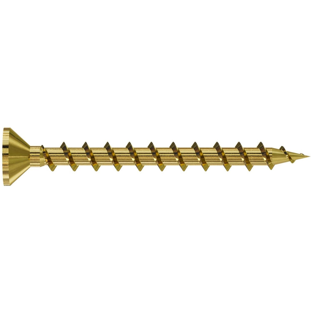 Simpson Strong-Tie WSCLT134S WSCLT Wood Screw (Collated), #8 x 1-3/4-in. #2 Square, Flat Head, Yellow Zinc, 2000-Pack