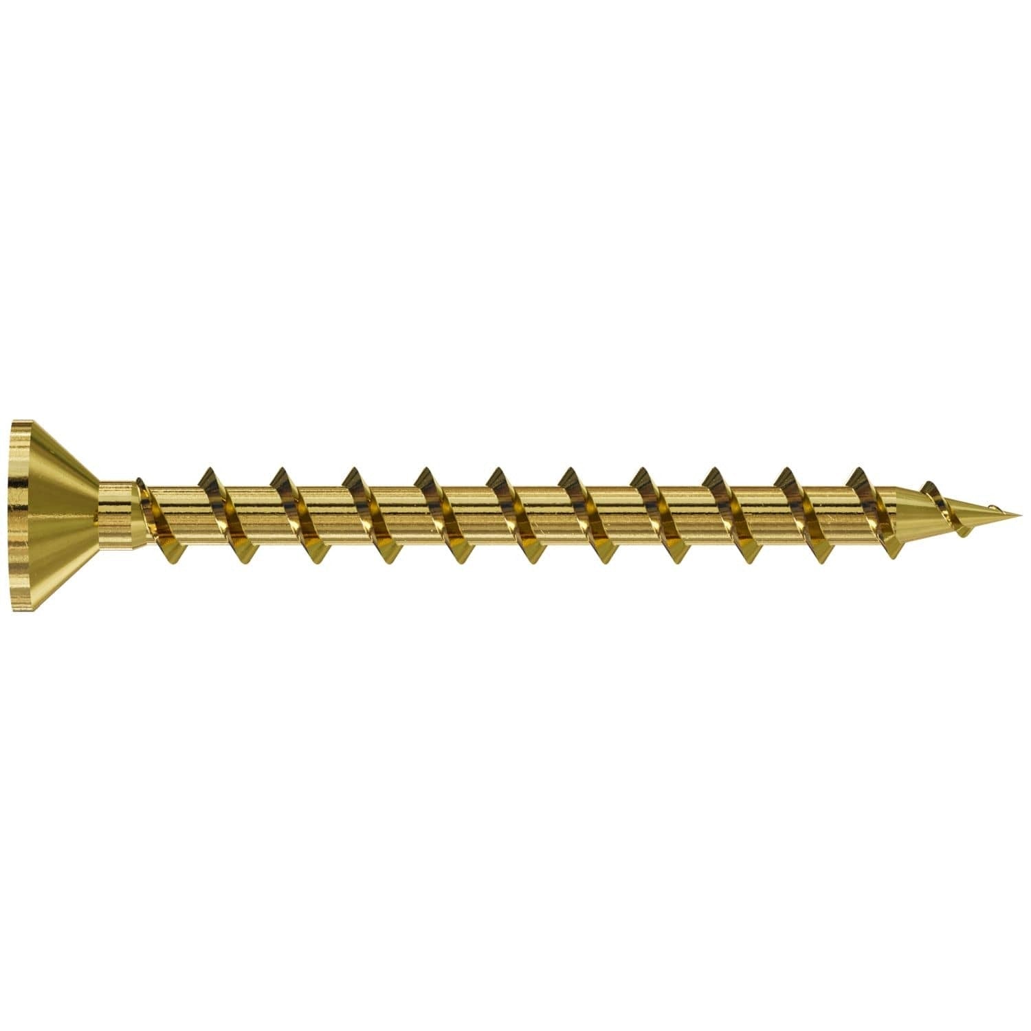 Simpson Strong-Tie WSCLT134S WSCLT Wood Screw (Collated), #8 x 1-3/4-in. #2 Square, Flat Head, Yellow Zinc, 2000-Pack
