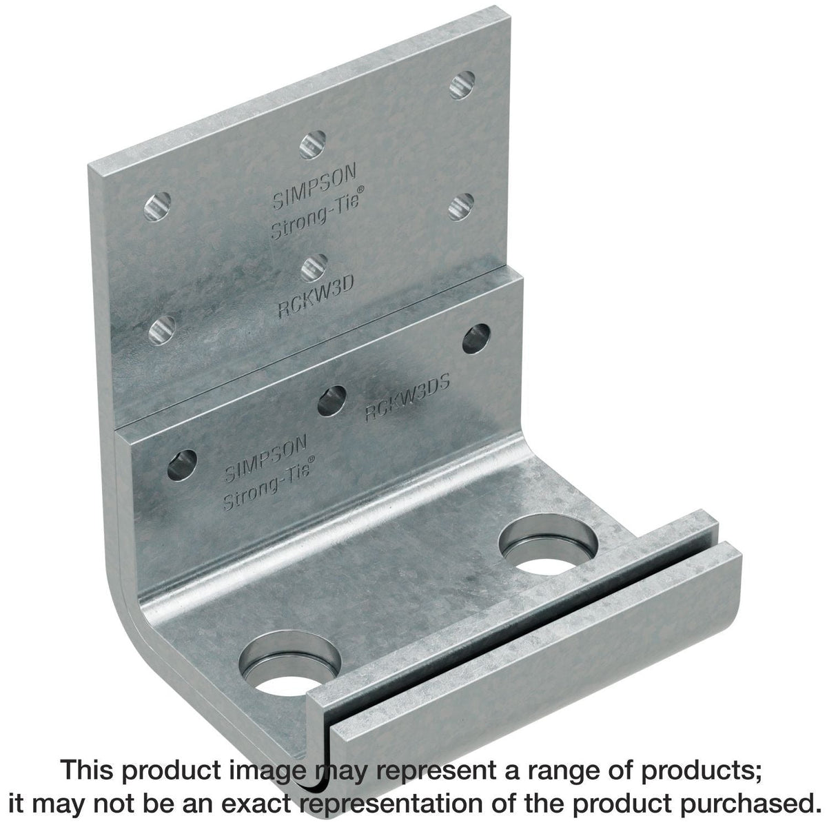 Simpson Strong-Tie RCKW3D-R10 RCKW 3-in. Two-Anchor Kneewall Connector Clip, 10-Pack