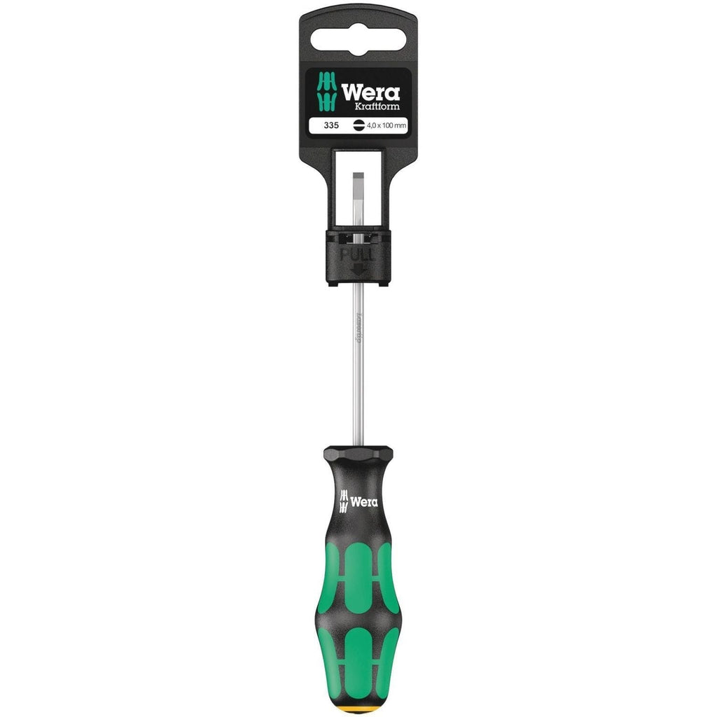 Wera 335 SB Slotted Screwdriver, 0.8x4x100-mm.